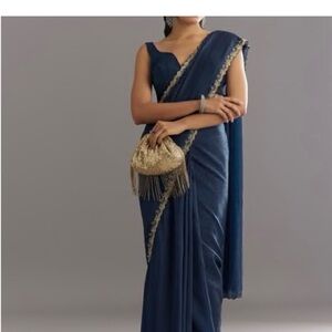 Kalki Navy Saree dress
